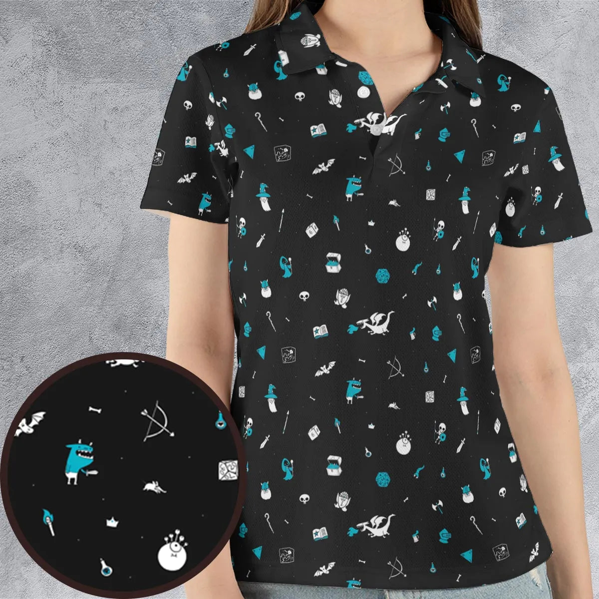 AOP Men/Women Polo Shirt - XLQ1YNRP