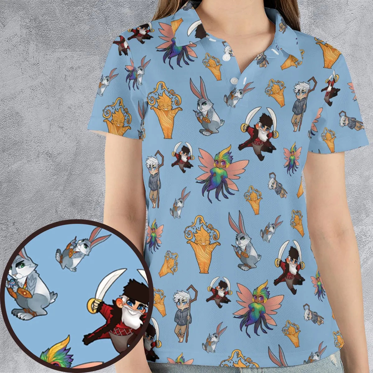 AOP Men/Women Polo Shirt - M4SGJK69