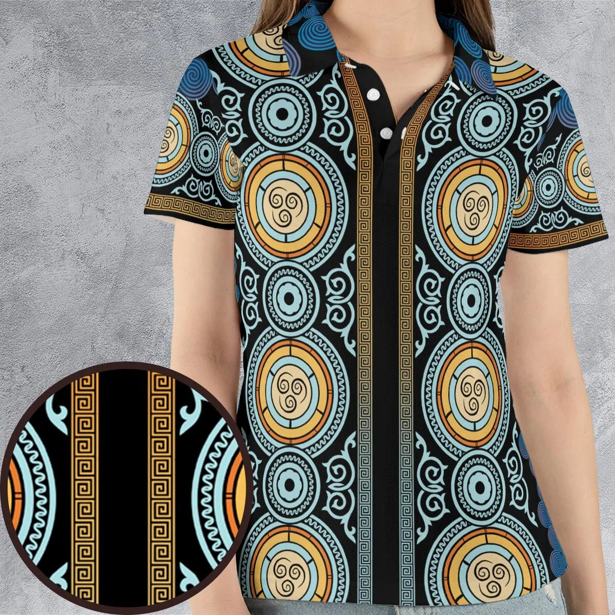 AOP Men/Women Polo Shirt - AX5ZHW2M