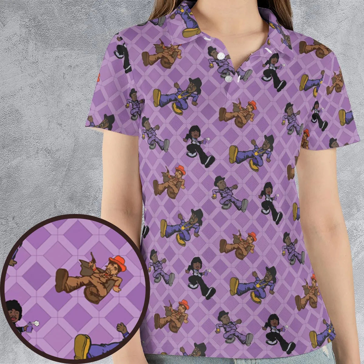 AOP Men/Women Polo Shirt - 65KUDQVW