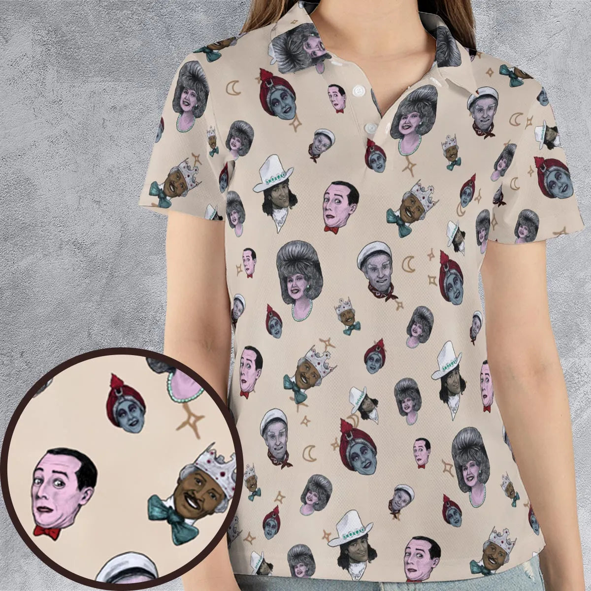 AOP Men/Women Polo Shirt - B844LSMH
