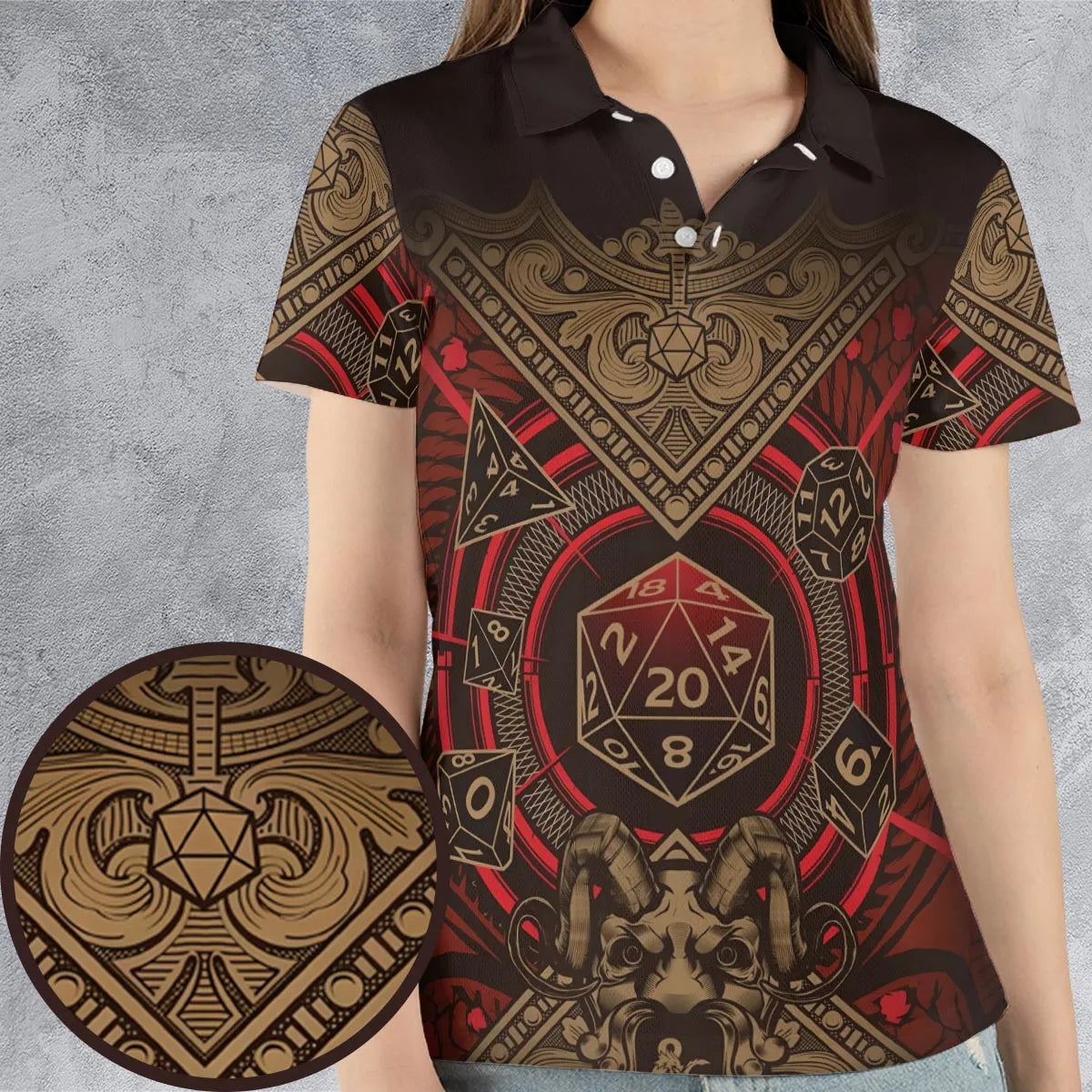 AOP Men/Women Polo Shirt - X4WJ6X4J