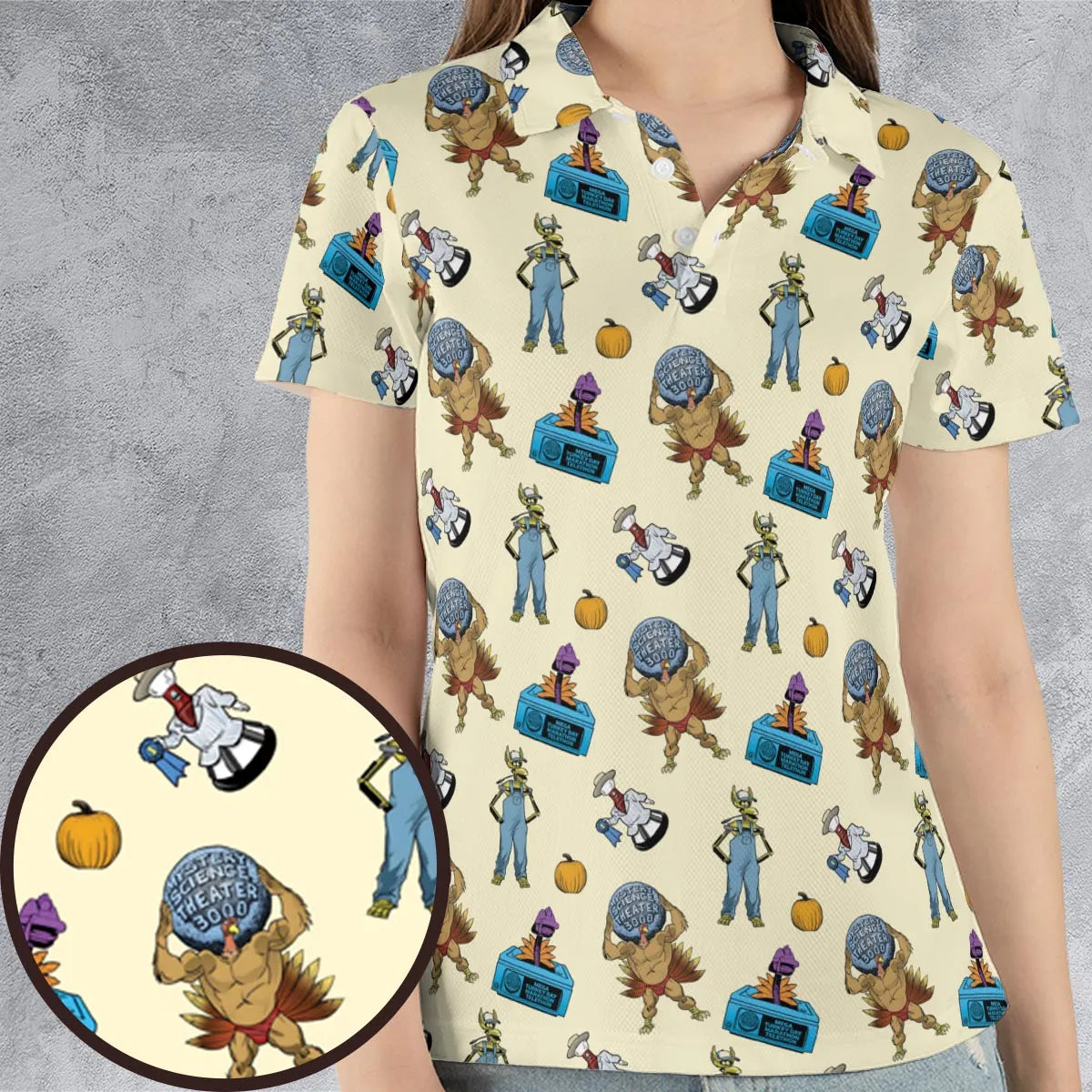 AOP Men/Women Polo Shirt - 1HFURJLK