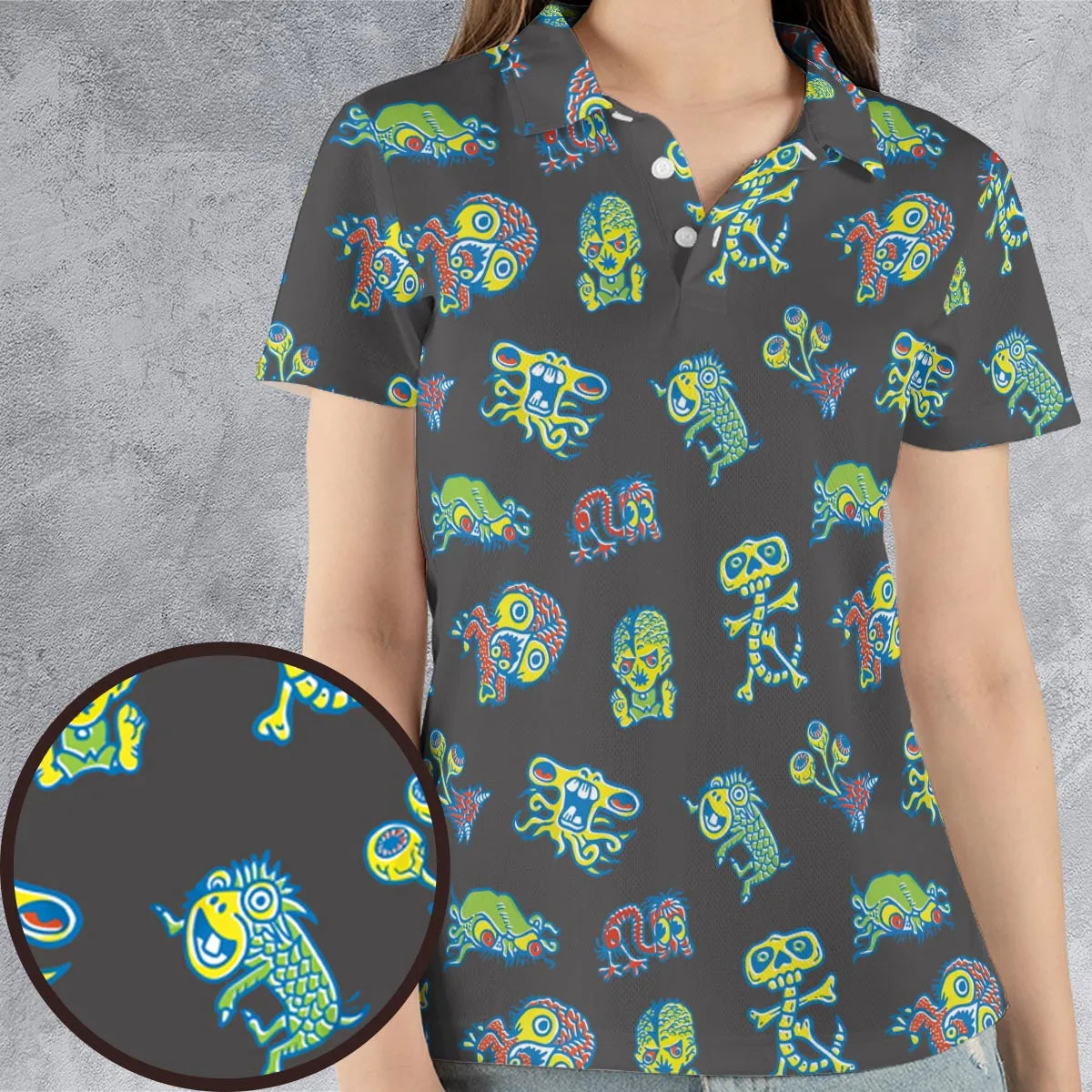 AOP Men/Women Polo Shirt - DW3R7AAF