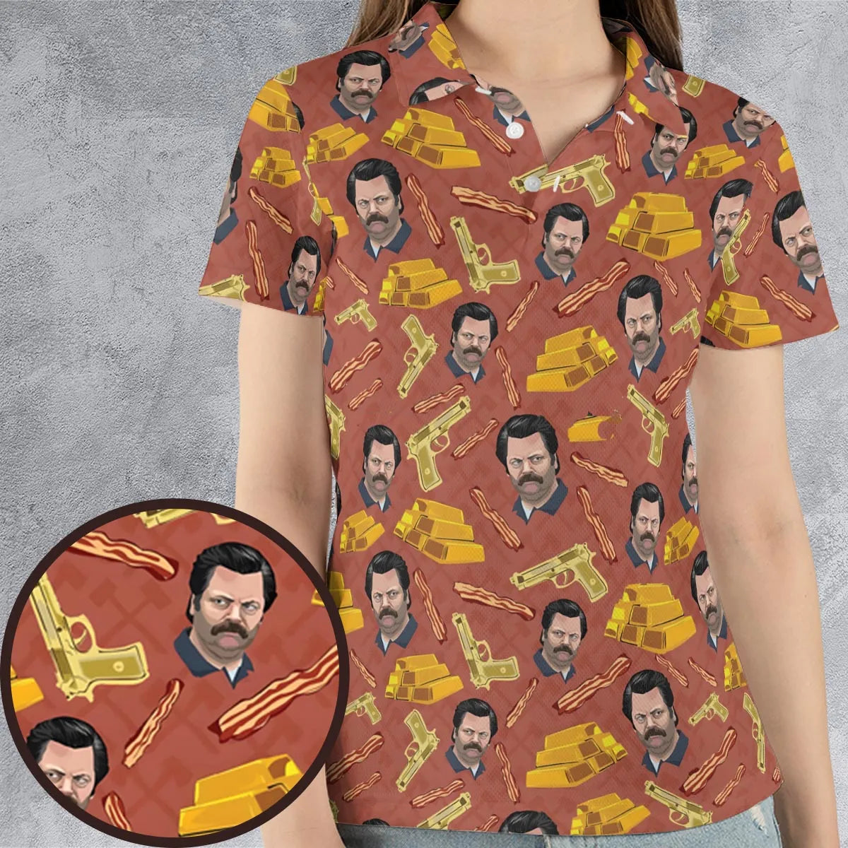 AOP Men/Women Polo Shirt - GSUXJ89C