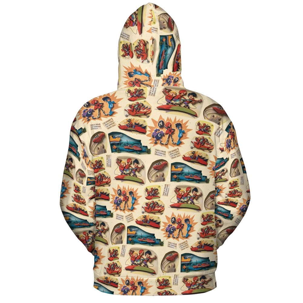 All-over Print Hoodie - 3S1N4M61 -  - 4