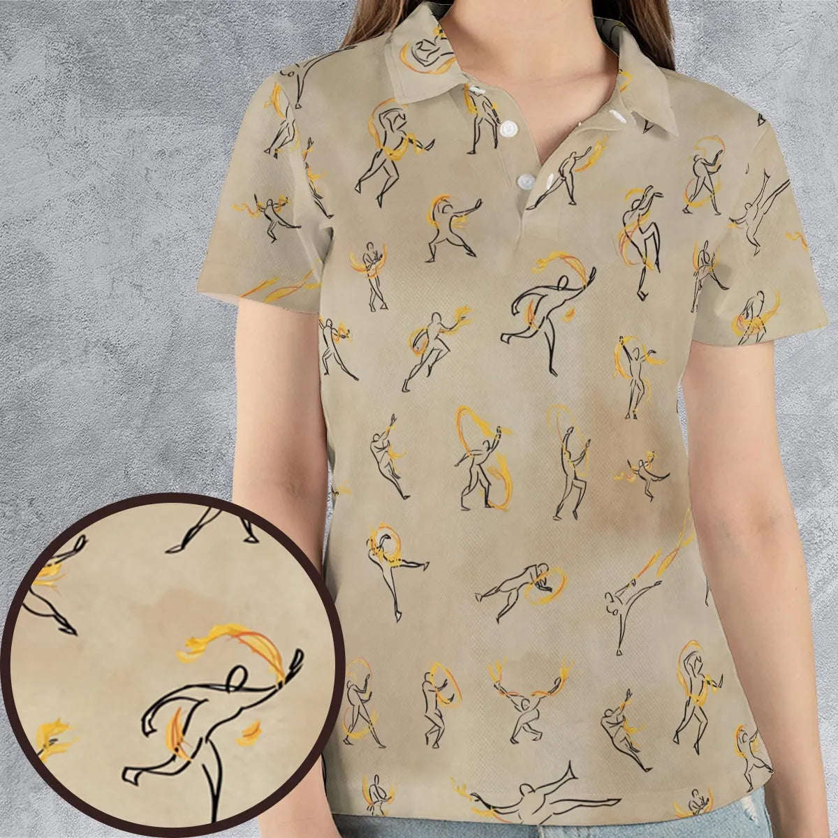 AOP Men/Women Polo Shirt - ABE1XHWR