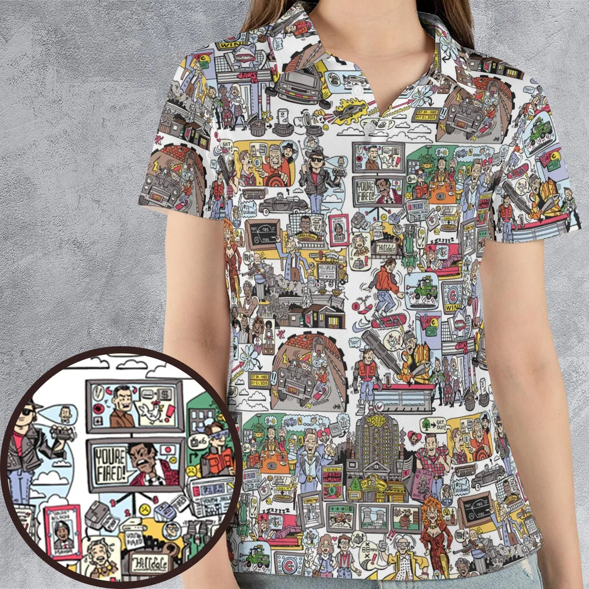 AOP Men/Women Polo Shirt - LQ69P117