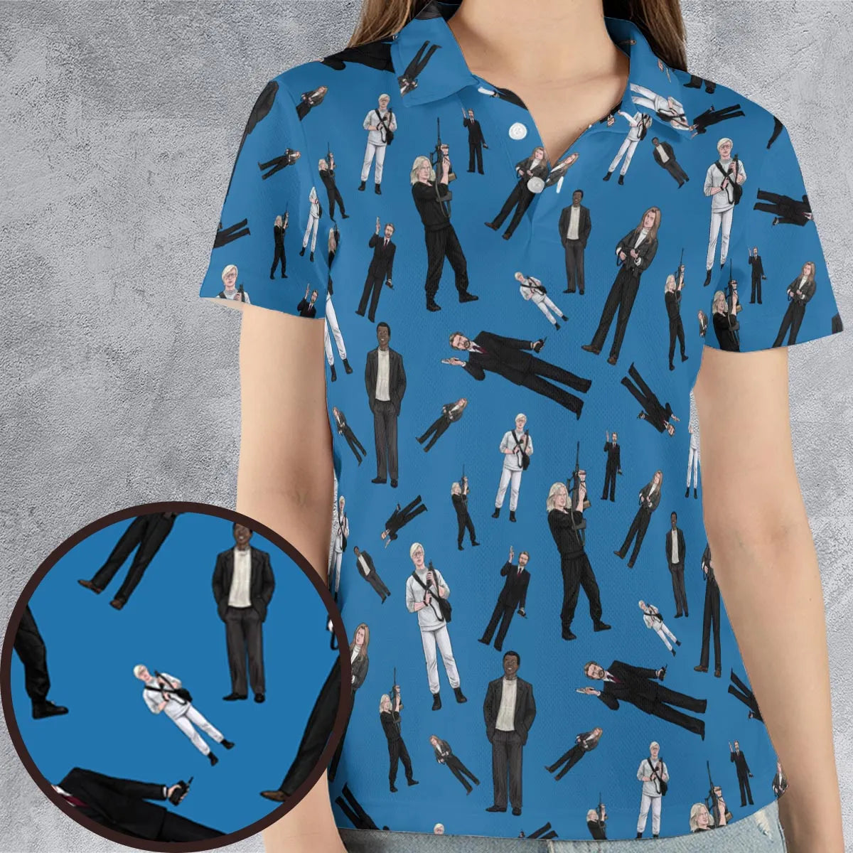 AOP Men/Women Polo Shirt - 1BKA8ESP