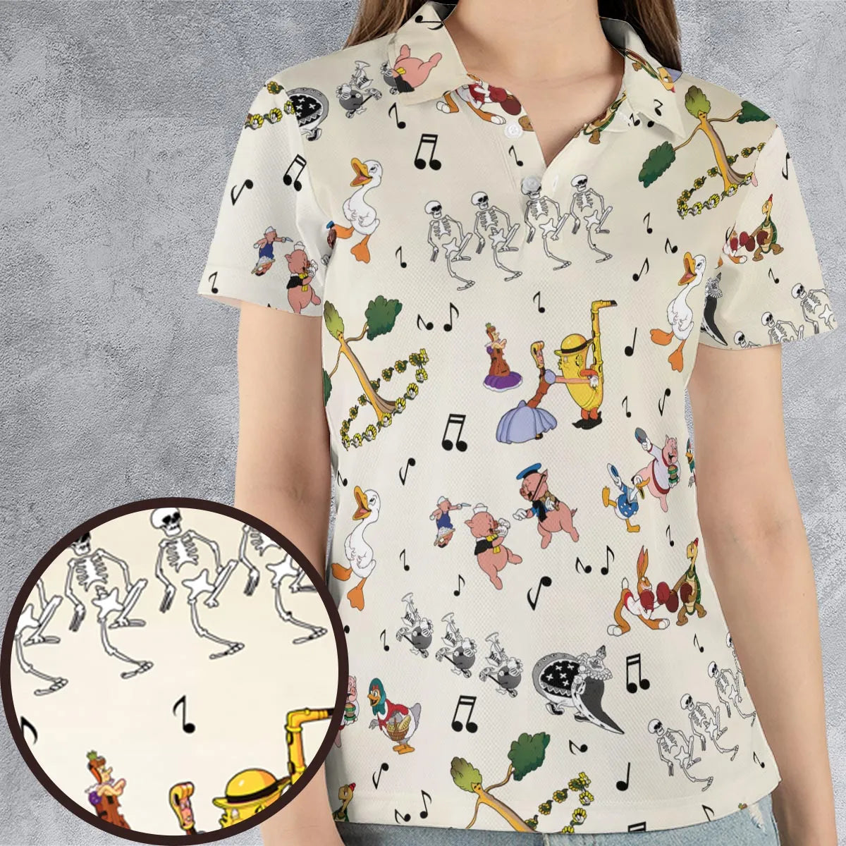AOP Men/Women Polo Shirt - TRCRWCVZ