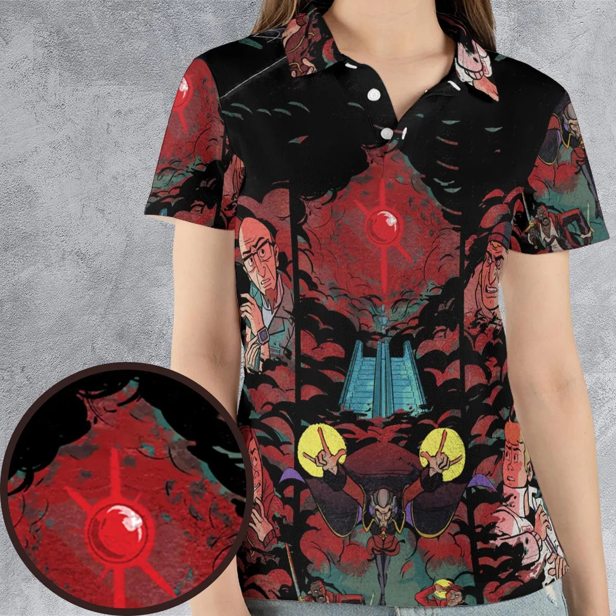 AOP Men/Women Polo Shirt - RHQMH6K5