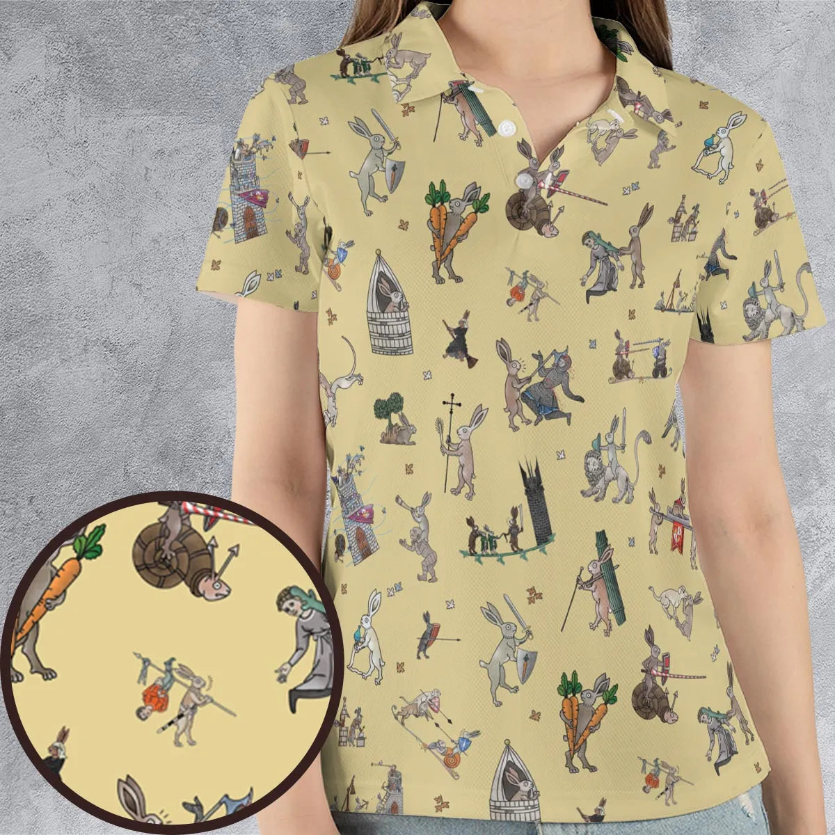 AOP Men/Women Polo Shirt - HJDM92TM