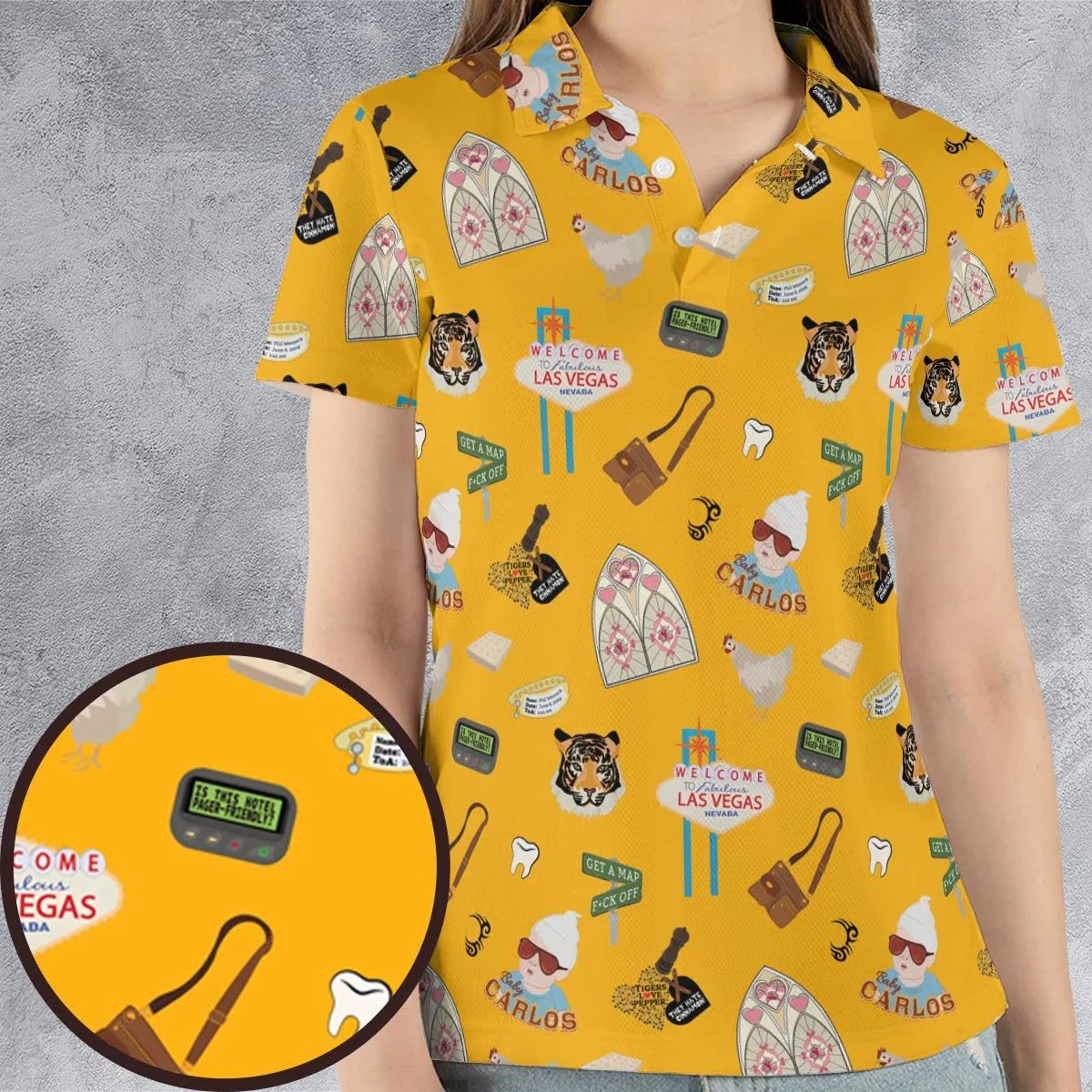 AOP Men/Women Polo Shirt - VL7YEA5Q