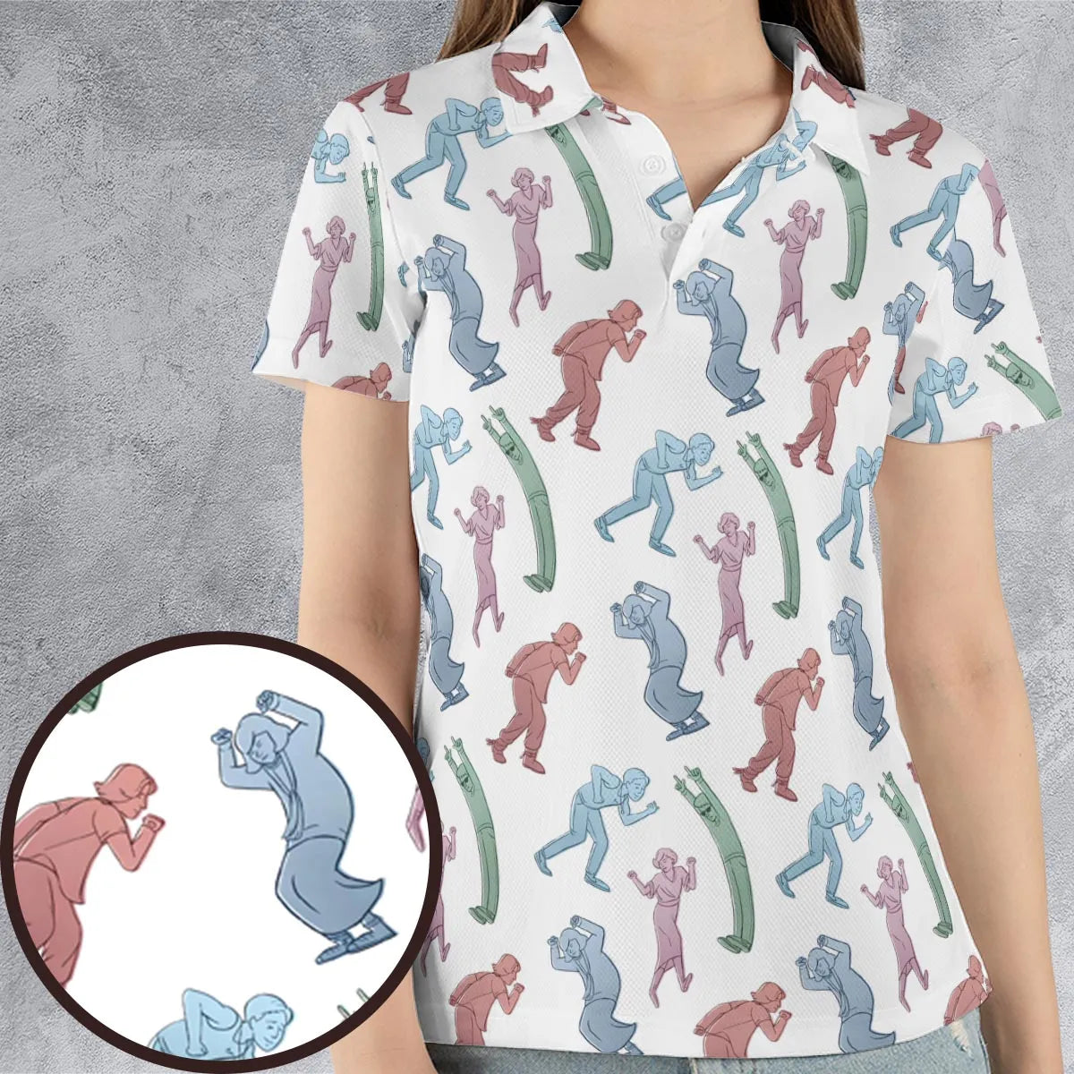 AOP Men/Women Polo Shirt - LRG2KKQD