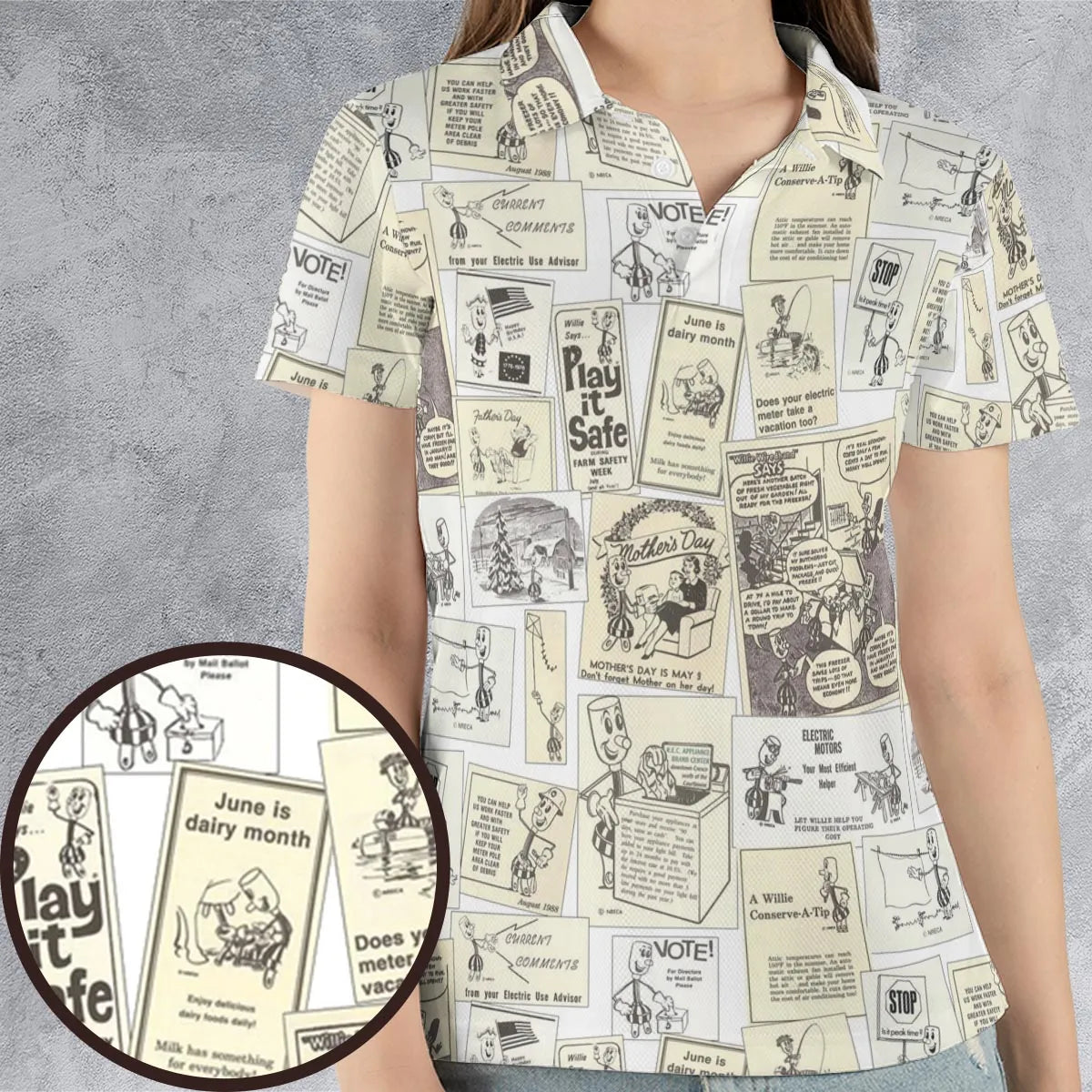 AOP Men/Women Polo Shirt - V95VKRB8