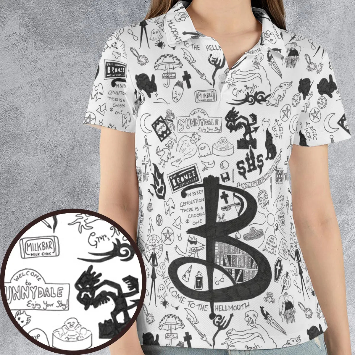 AOP Men/Women Polo Shirt - TZN1PWKR