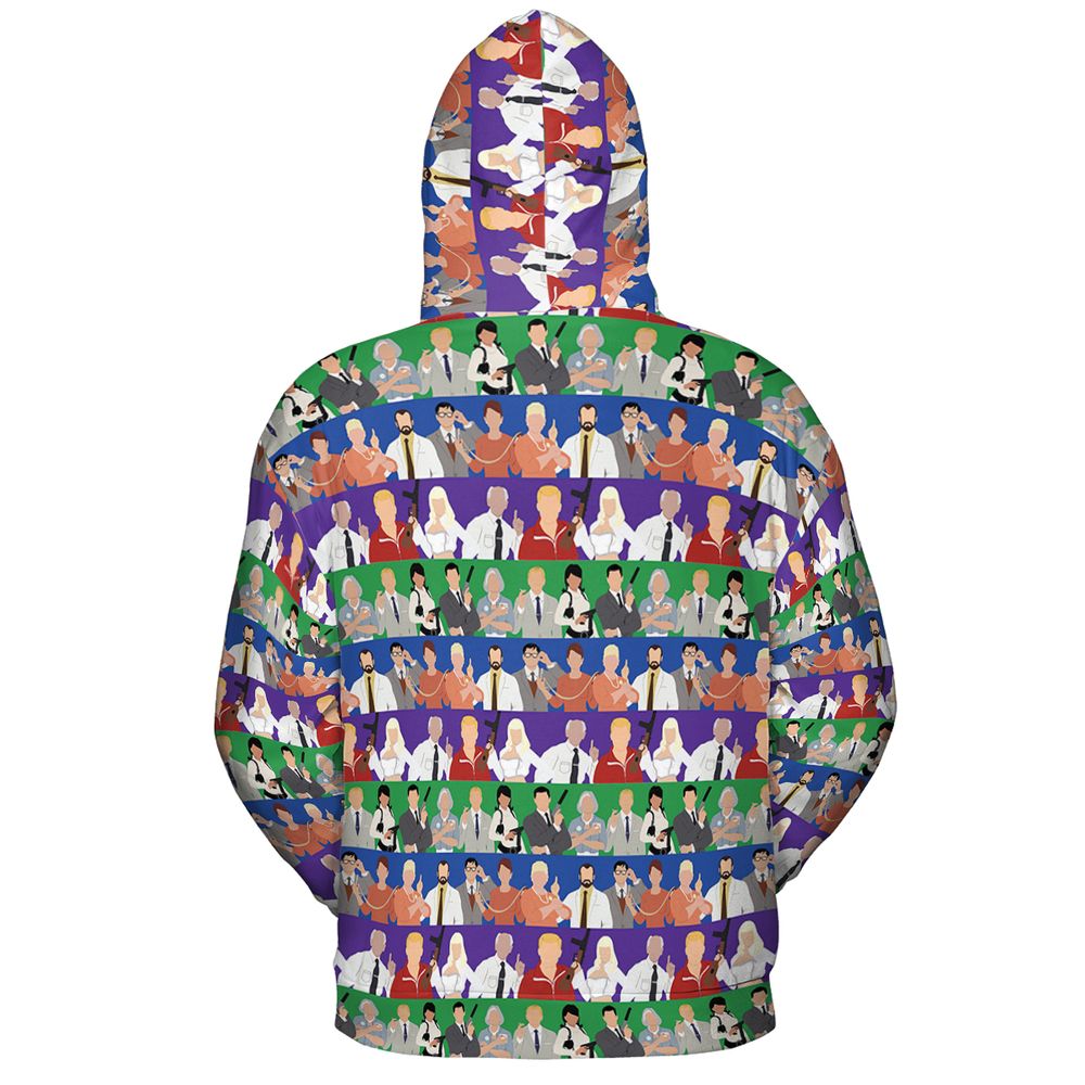 All-over Print Hoodie - QB9HS6Y5 -  - 4