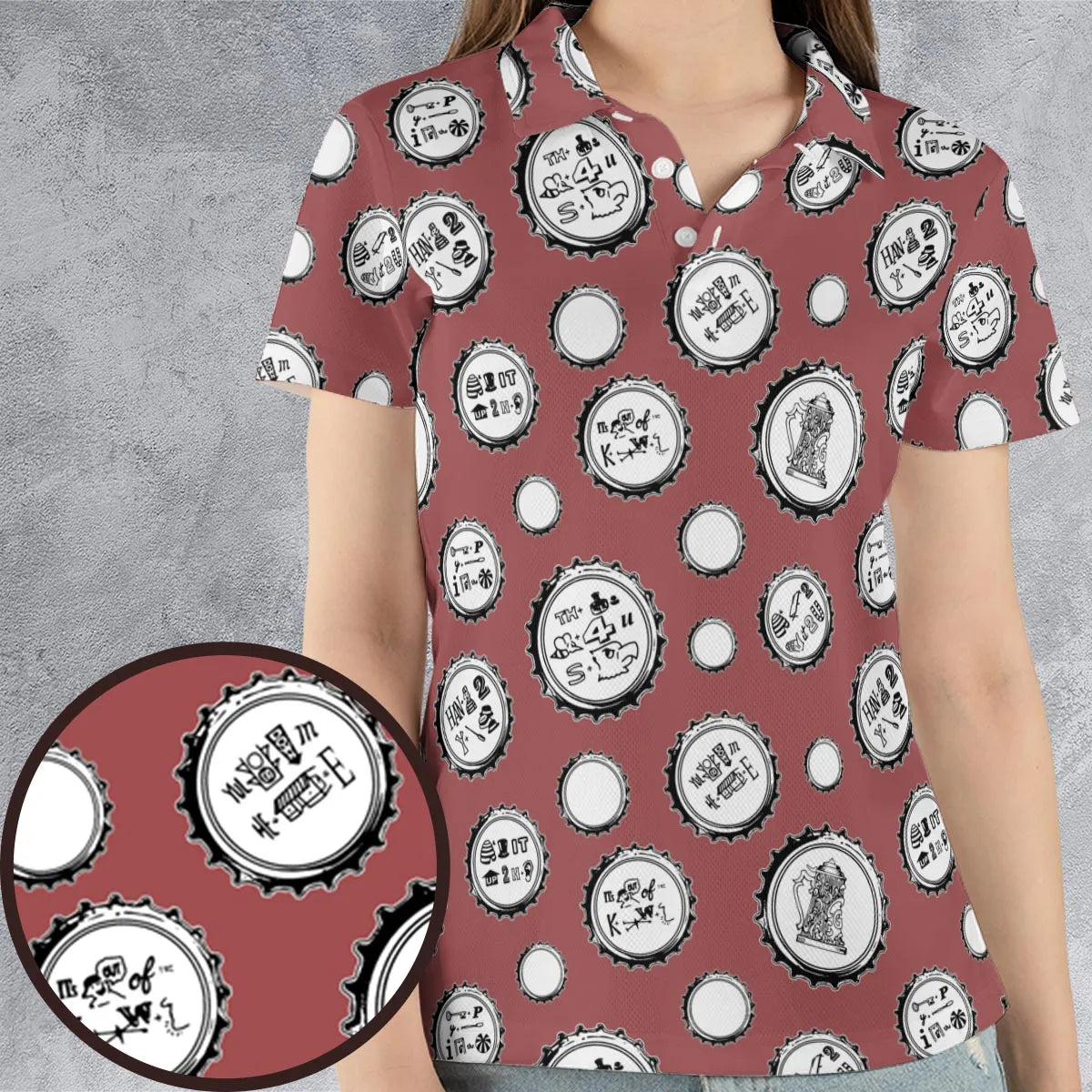 AOP Men/Women Polo Shirt - 62ZFU6MV