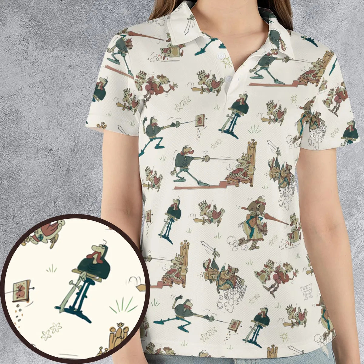 AOP Men/Women Polo Shirt - VYCKS7GV