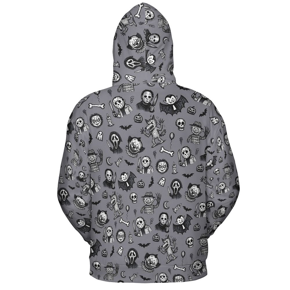 All-over Print Hoodie - NR86YHBM -  - 4