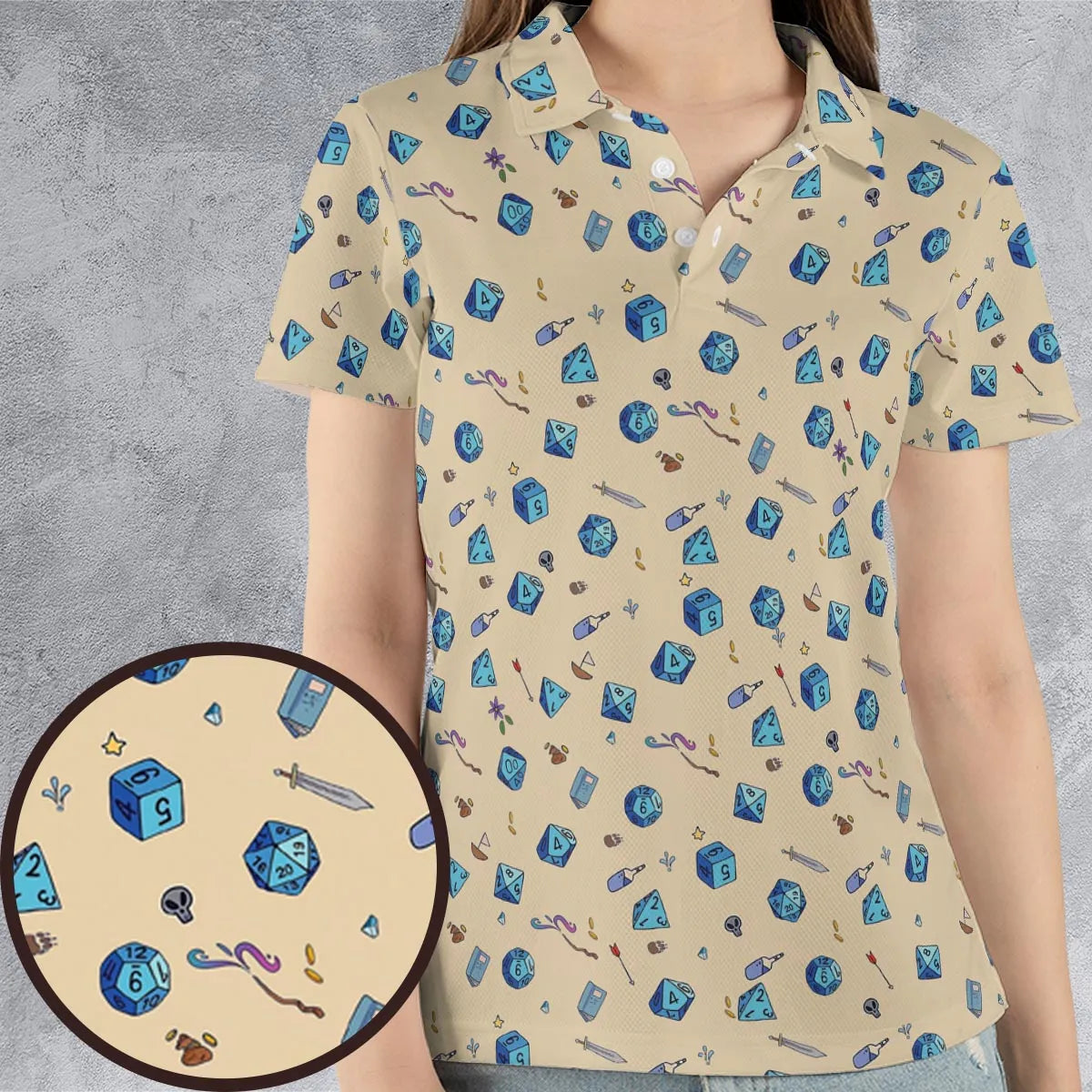AOP Men/Women Polo Shirt - DAZQCFKD