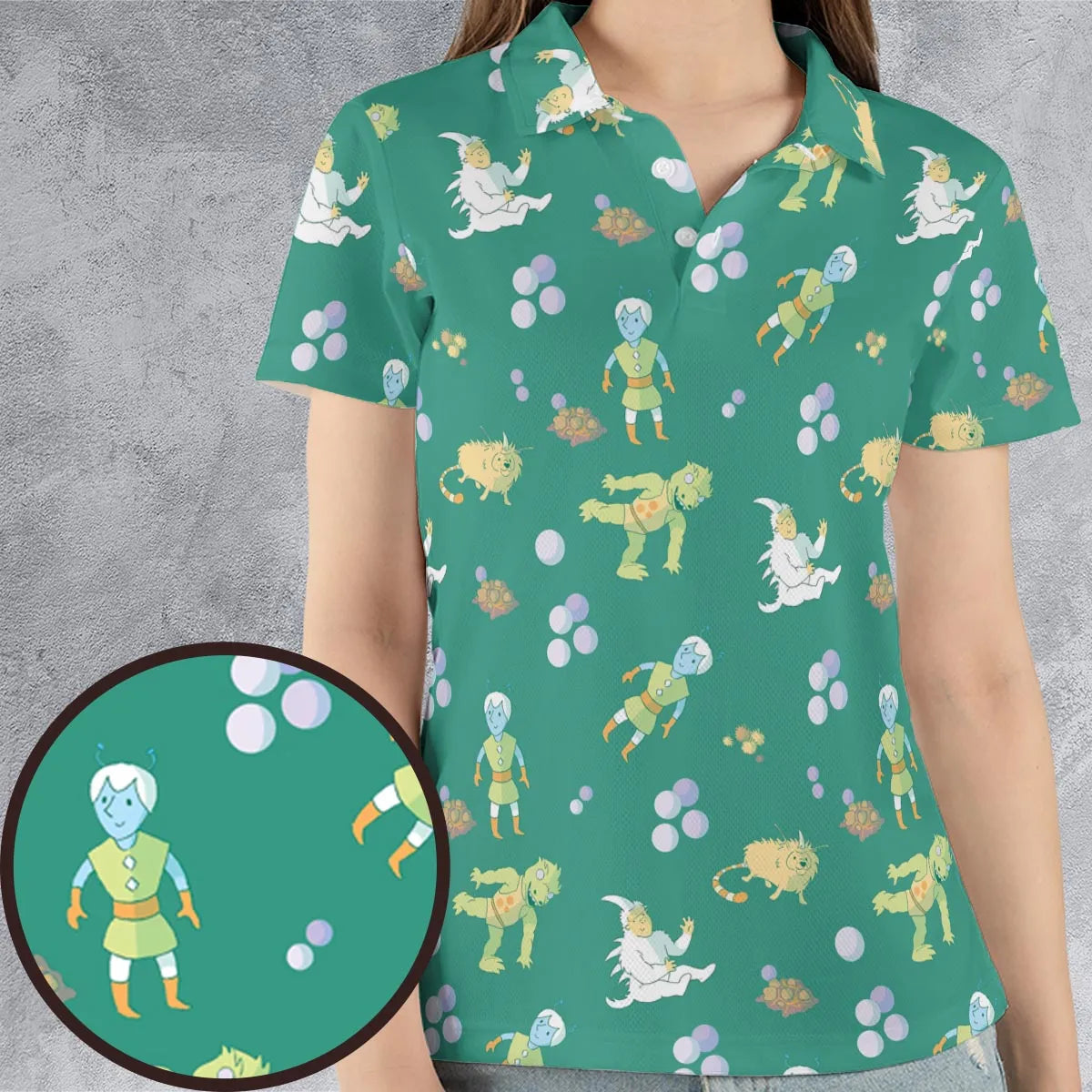 AOP Men/Women Polo Shirt - T9VPZH5K