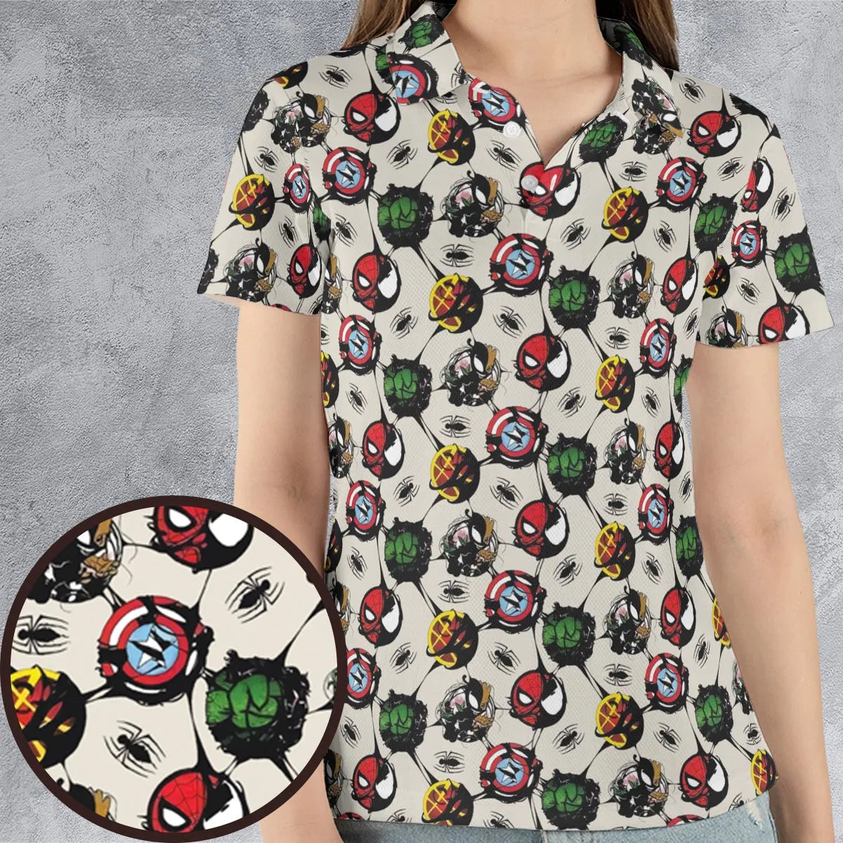 AOP Men/Women Polo Shirt - ZBN7UFTK