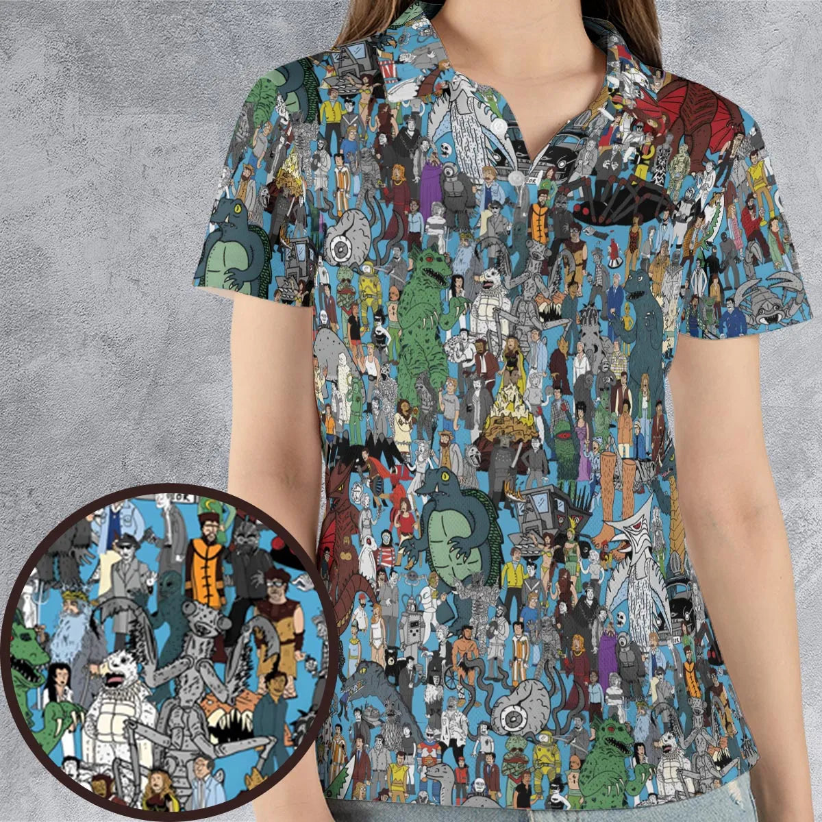 AOP Men/Women Polo Shirt - QC4EHXK7
