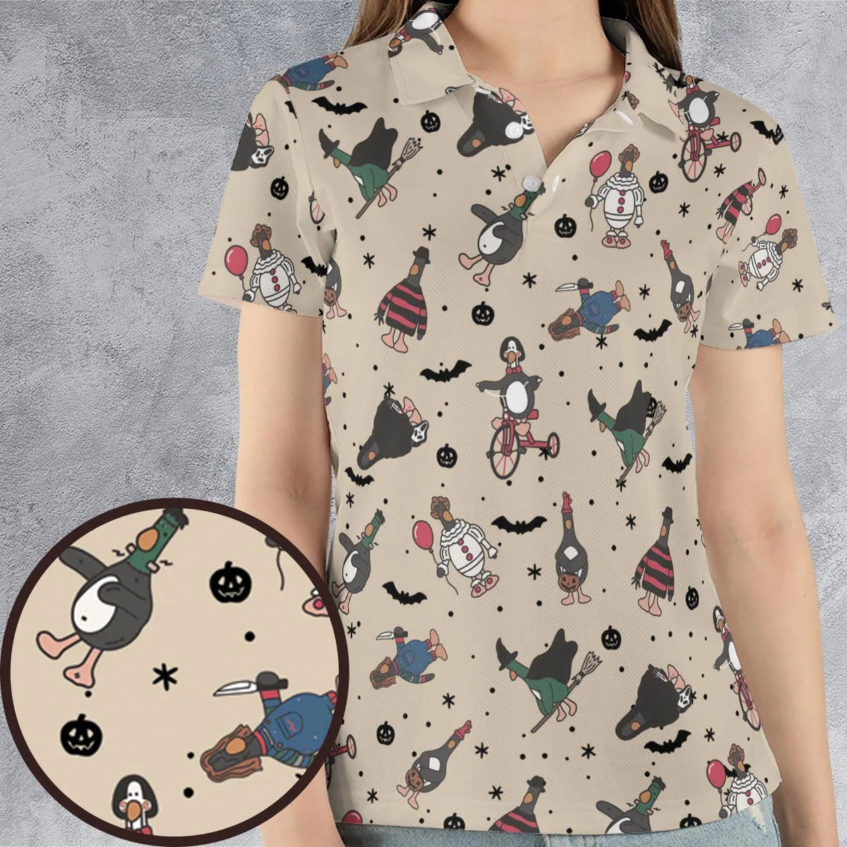 AOP Men/Women Polo Shirt - YTPJJBZ8