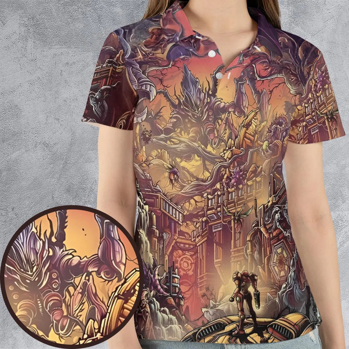 AOP Men/Women Polo Shirt - B5ZZ5RTK