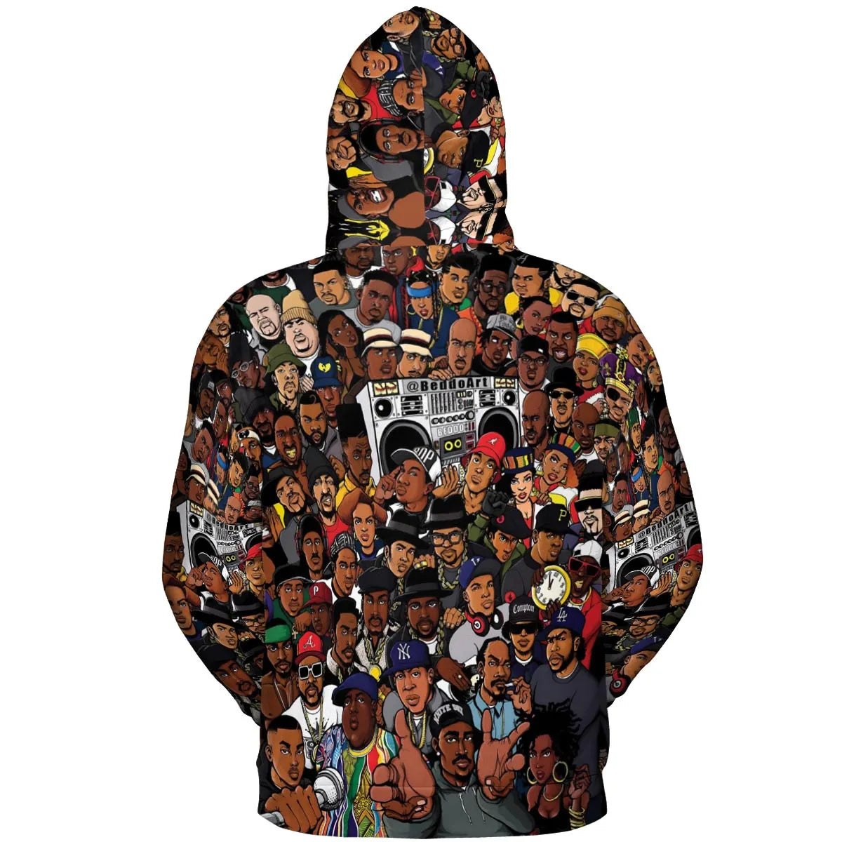 All-over Print Hoodie - HDX1BJBZ