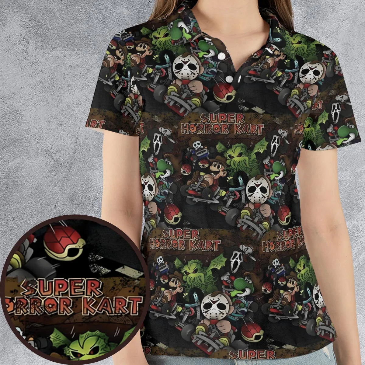 AOP Men/Women Polo Shirt - 6NVB7HNB