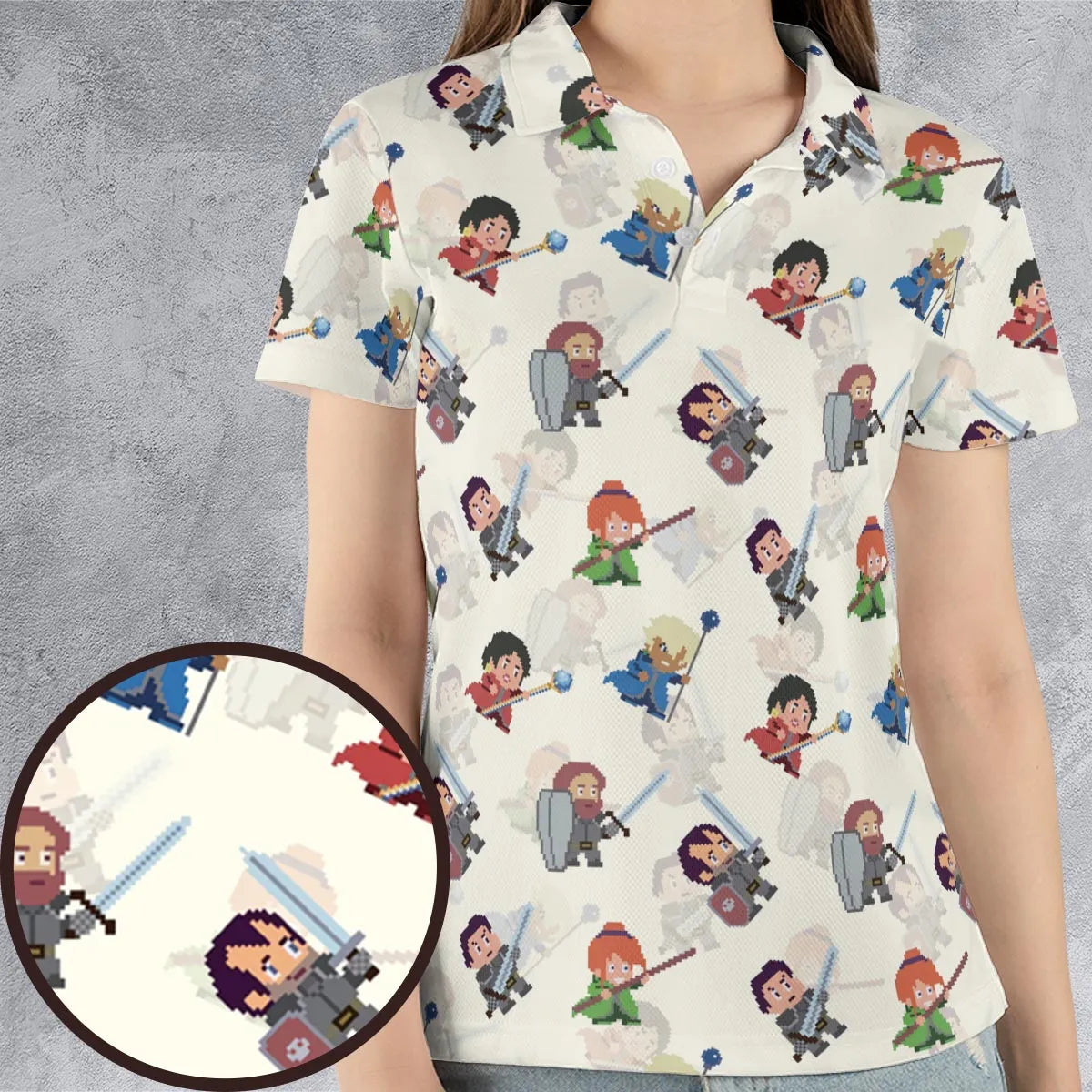 AOP Men/Women Polo Shirt - 3TP9KKCW