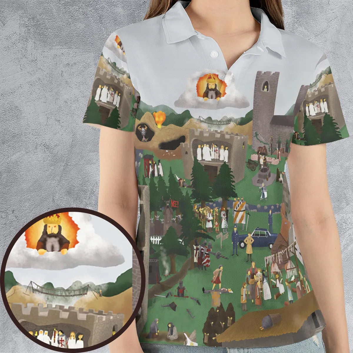 AOP Men/Women Polo Shirt - NGZBADTV