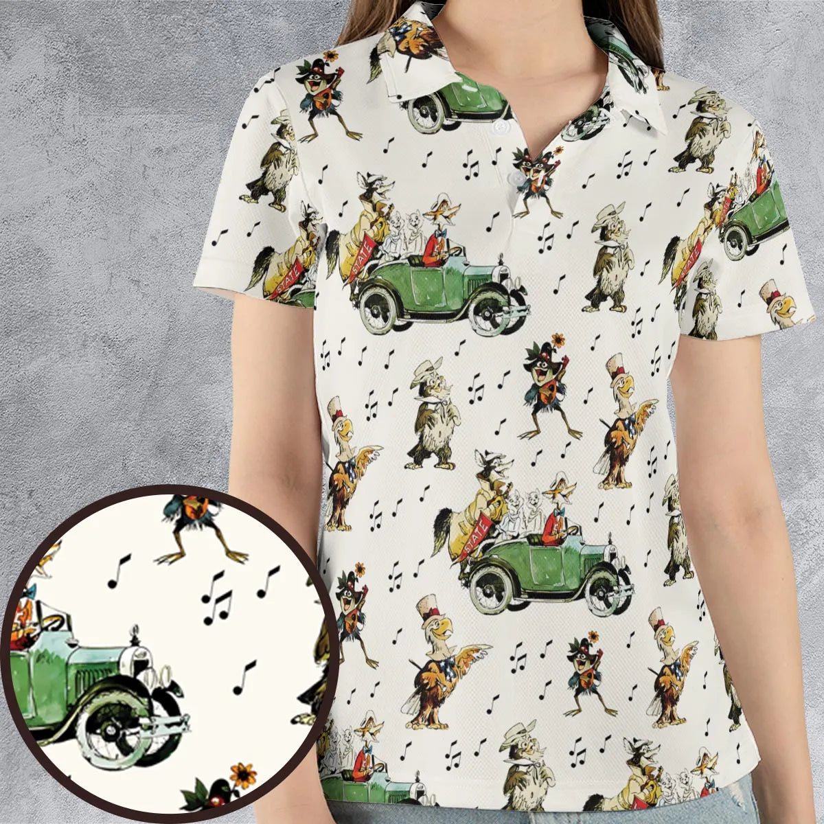 AOP Men/Women Polo Shirt - KVN4DWFQ