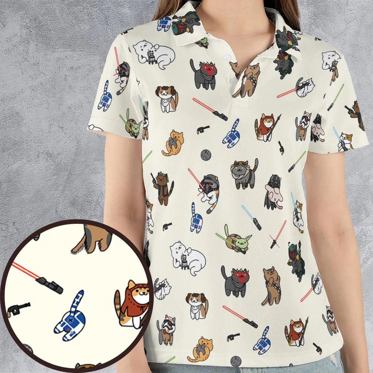 AOP Men/Women Polo Shirt - 9TZSQSUL