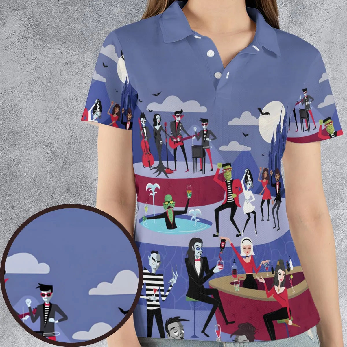 AOP Men/Women Polo Shirt - LZ9QNH37