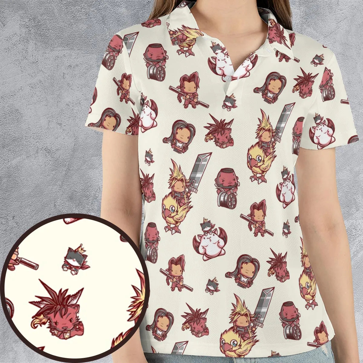 AOP Men/Women Polo Shirt - ZN8SBUUZ