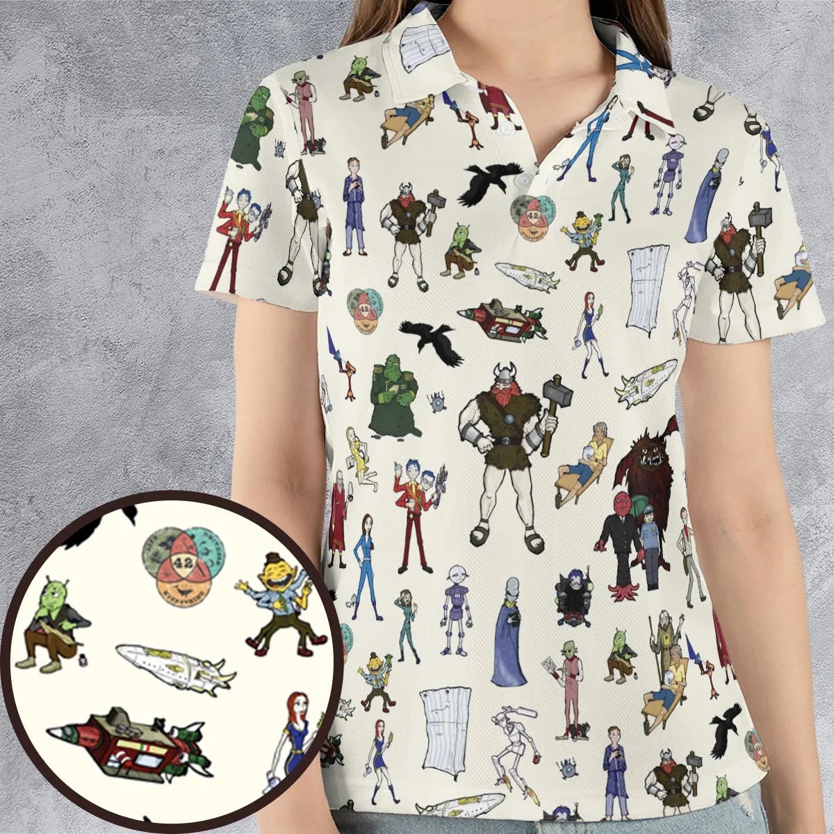 AOP Men/Women Polo Shirt - 2F6VXETY