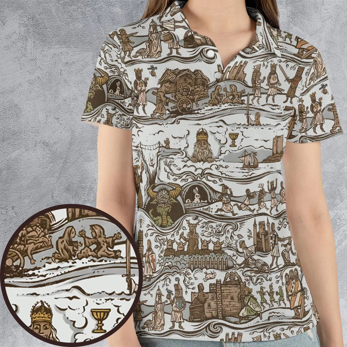 AOP Men/Women Polo Shirt - 8A6DJHJ3