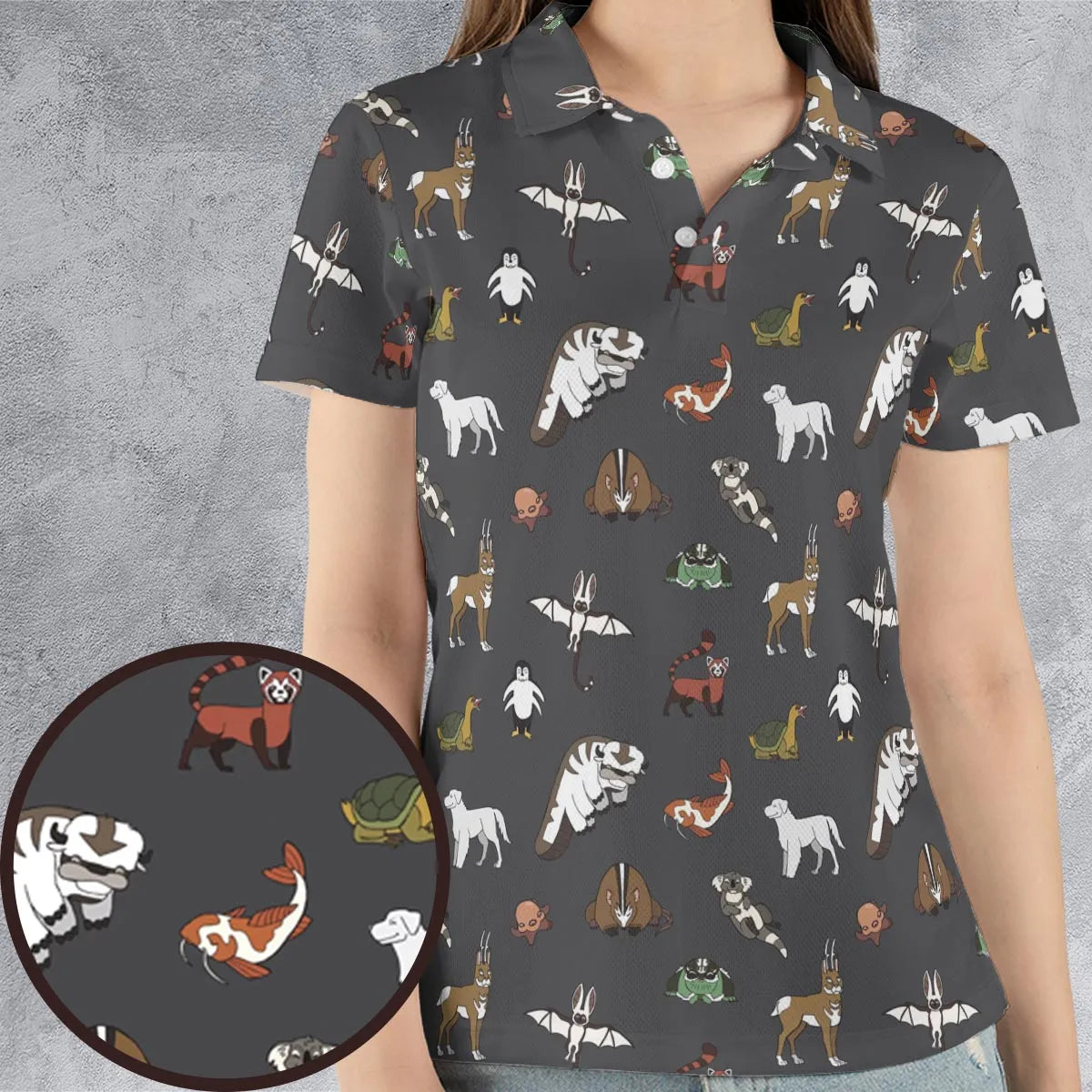 AOP Men/Women Polo Shirt - U53URPVX