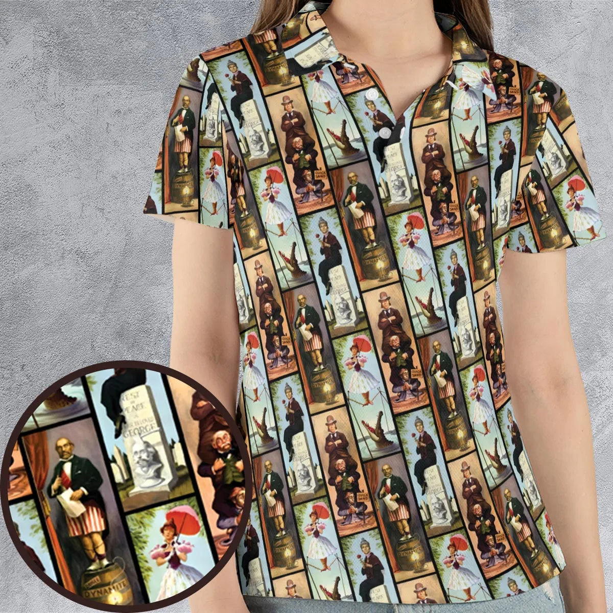 AOP Men/Women Polo Shirt - 7L591RPR