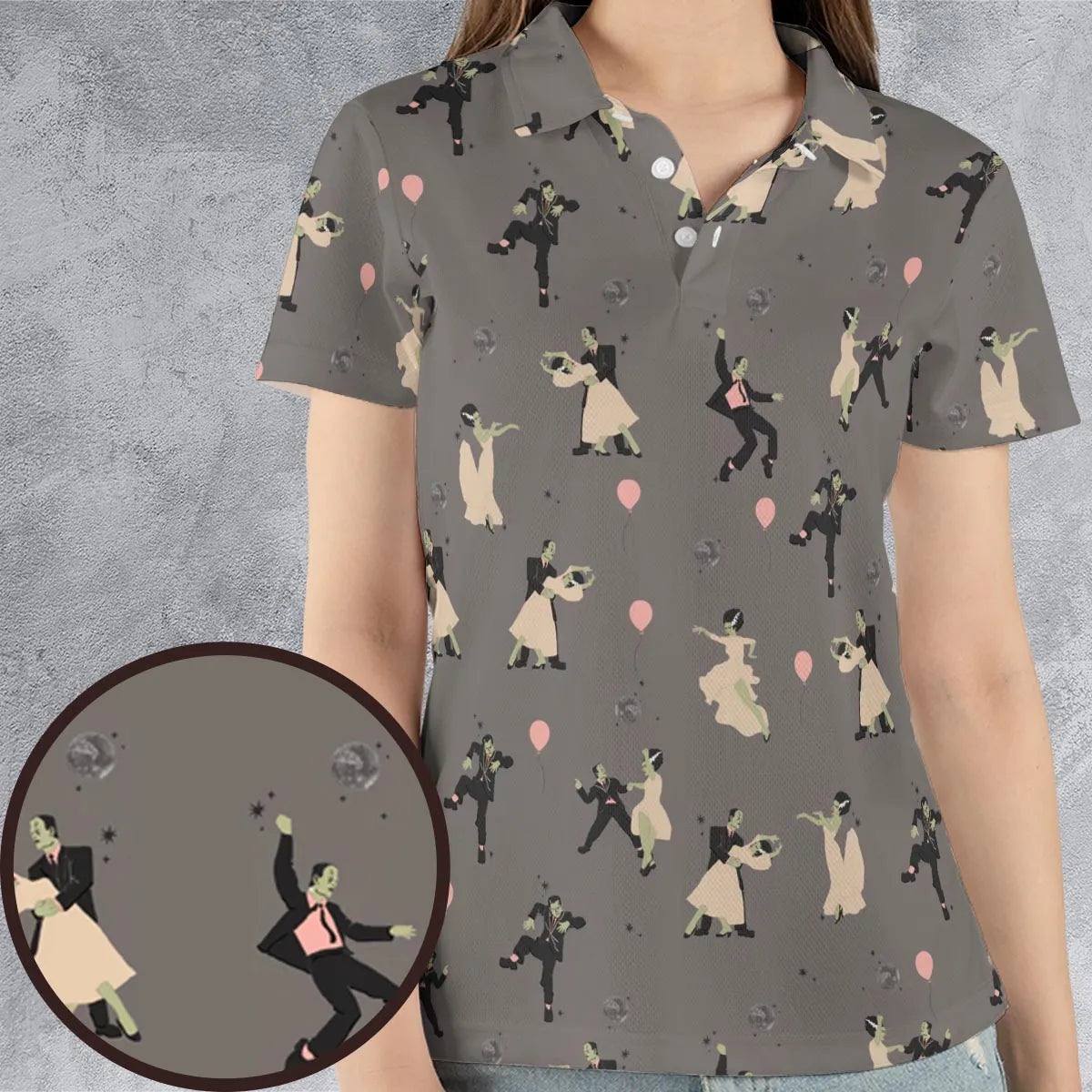 AOP Men/Women Polo Shirt - UVPBL3CH