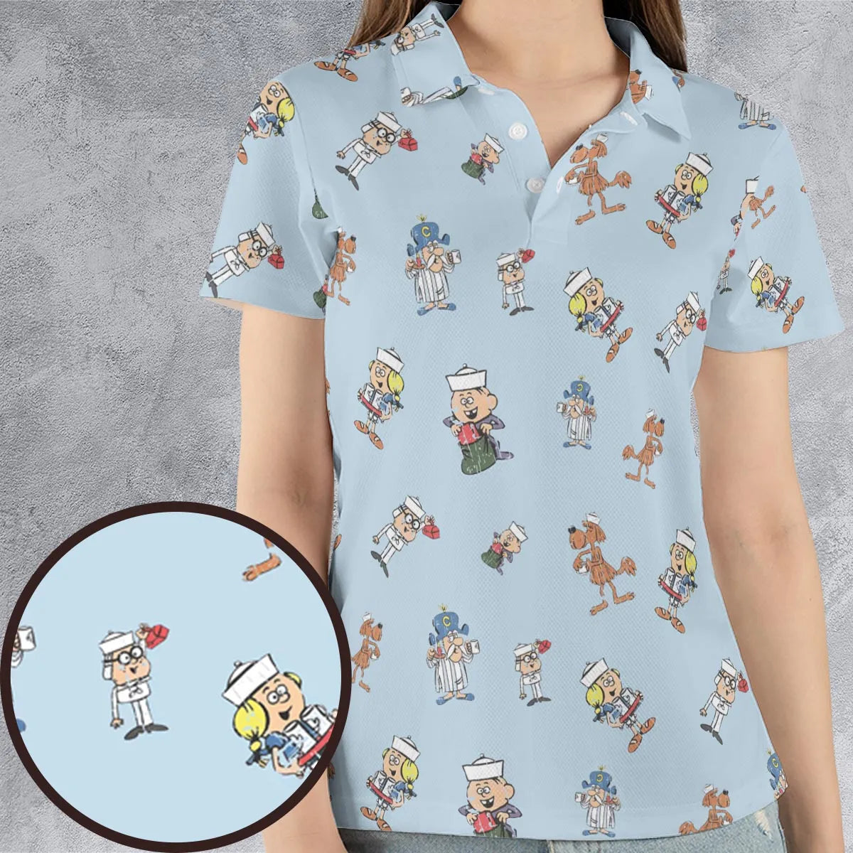 AOP Men/Women Polo Shirt - YQU2MSLH