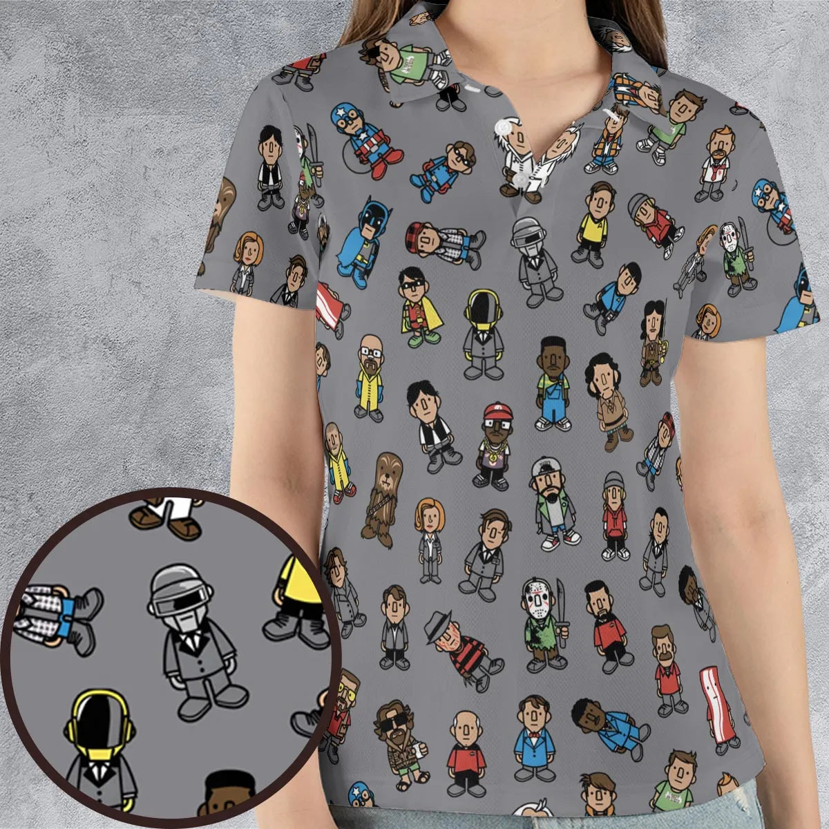 AOP Men/Women Polo Shirt - RVDQRG1P