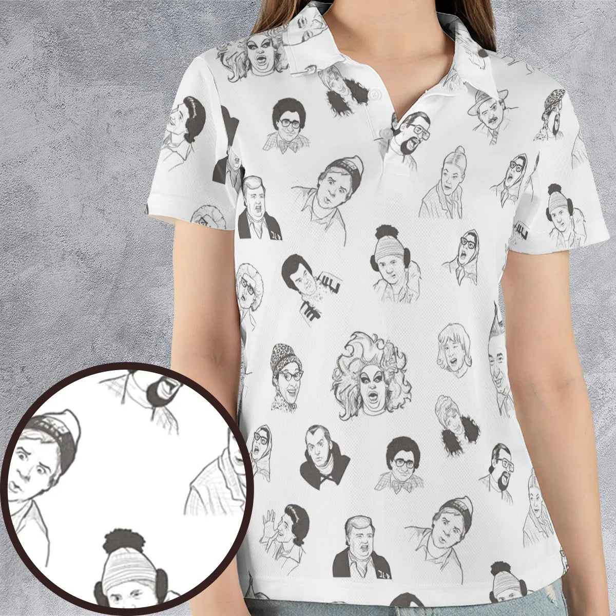 AOP Men/Women Polo Shirt - H2ZFMVYH
