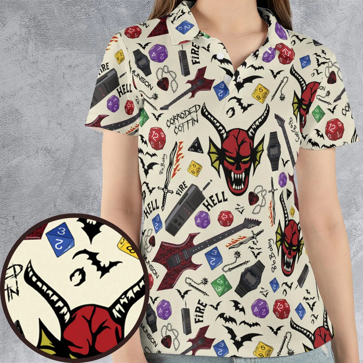 AOP Men/Women Polo Shirt - RJHAKLE8