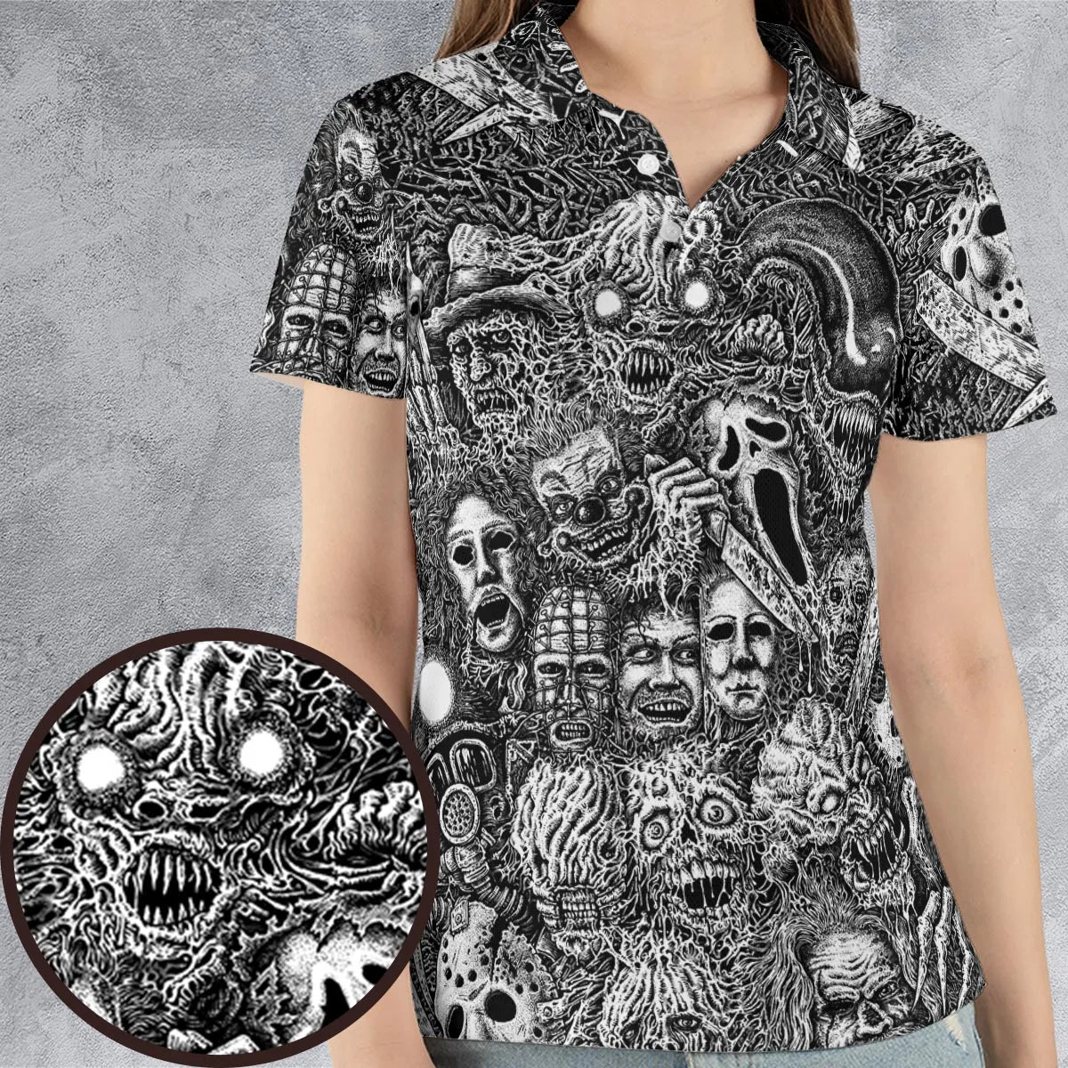 AOP Men/Women Polo Shirt - 4PKKJLKG