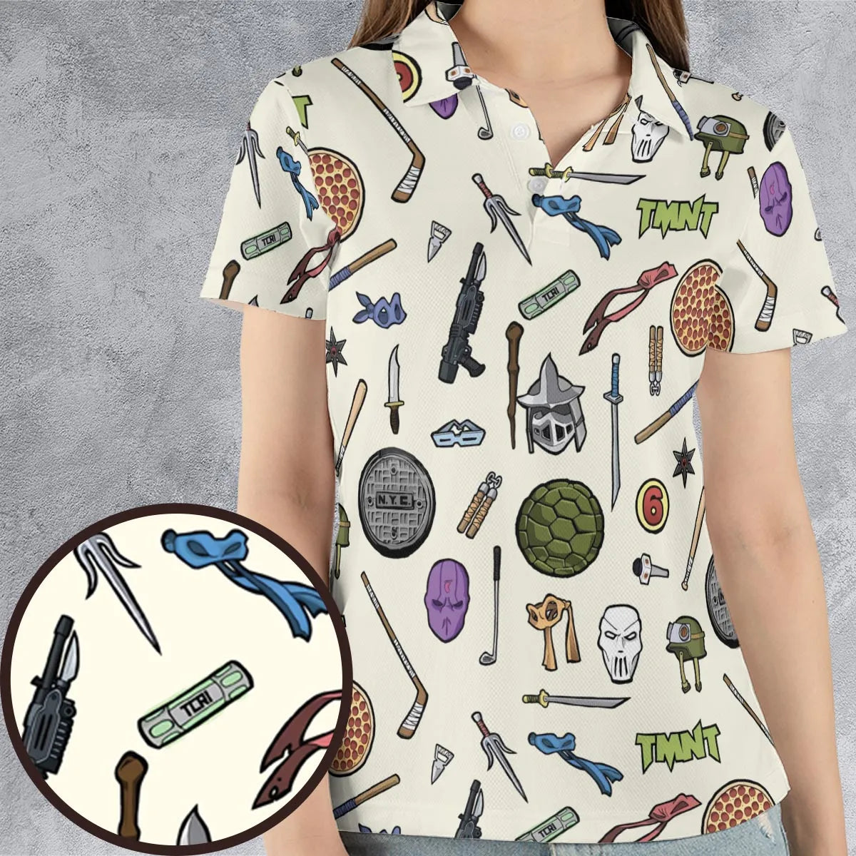 AOP Men/Women Polo Shirt - UP6U5WDW