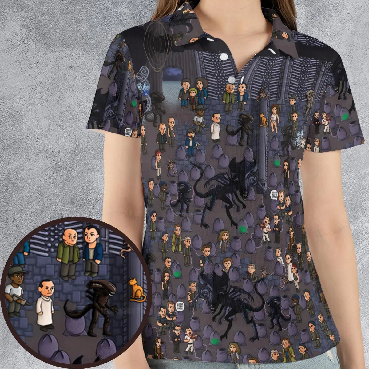 AOP Men/Women Polo Shirt - UNARCN3B